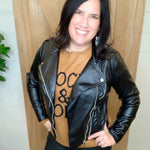 Black Maeve Vegan Moto Jacket (KUT) Outerwear- Jackets KUT FROM THE KLOTH