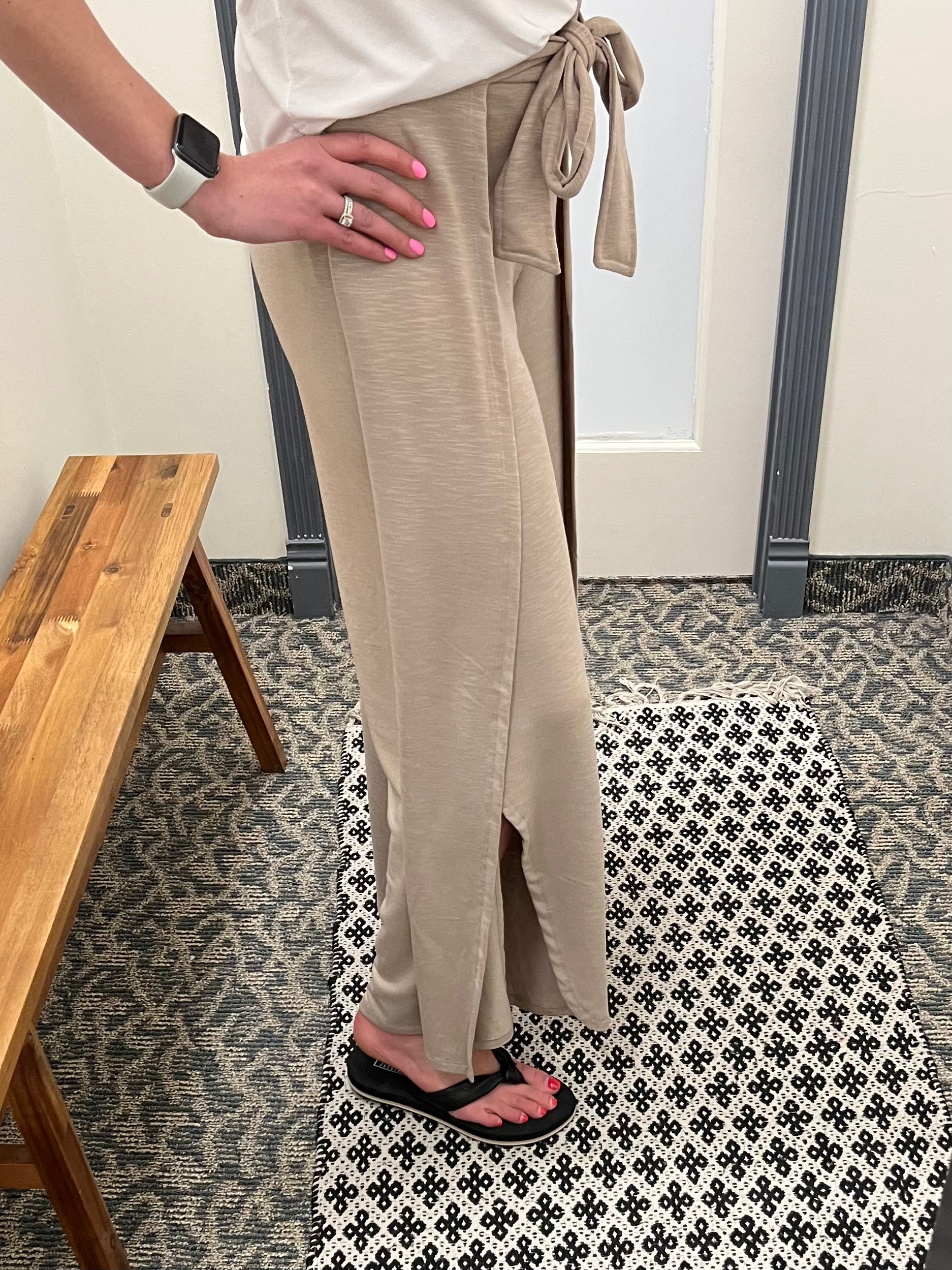 Blaire Taupe Pants Bottom- Pants WISHLIST
