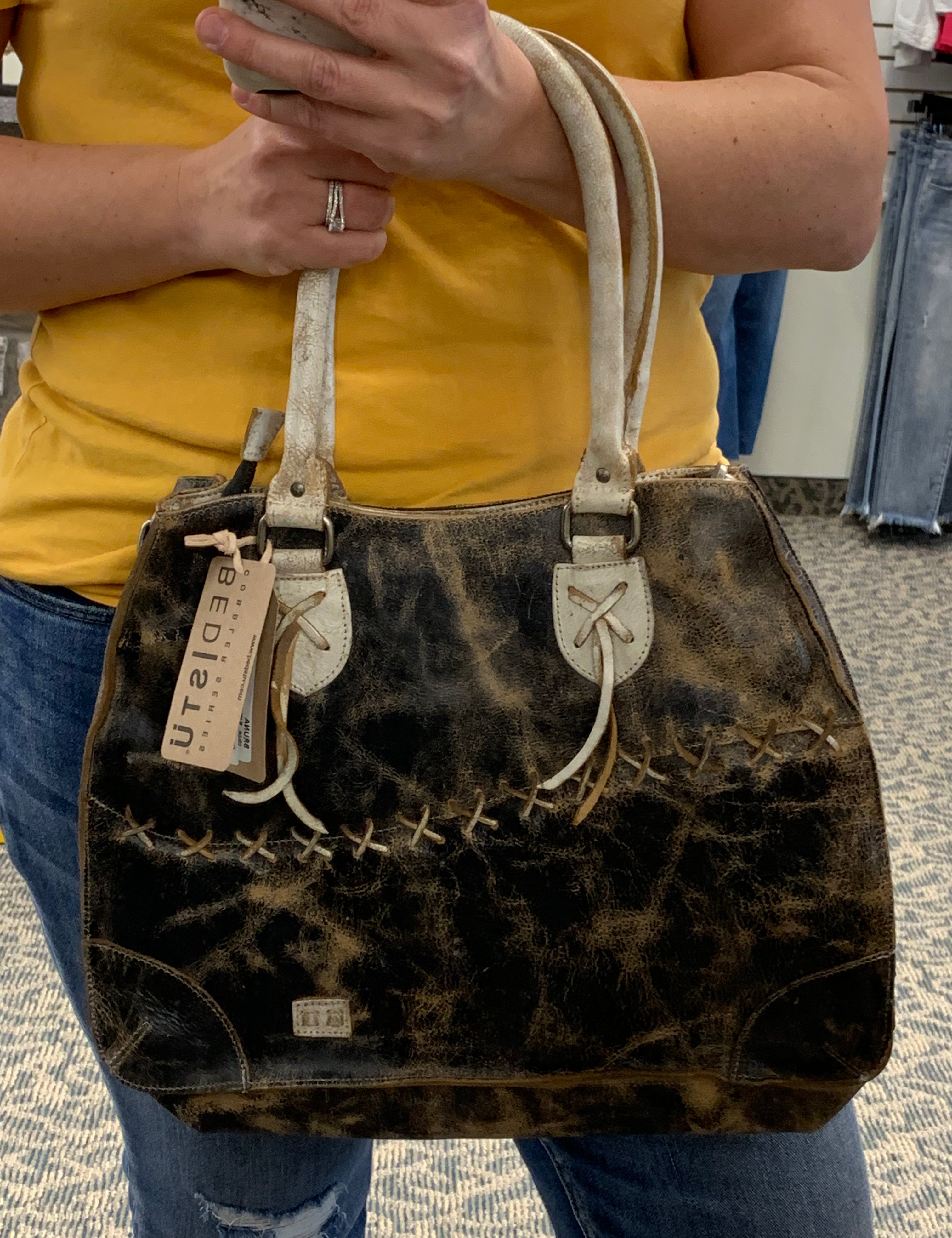 BRUNA (BED STU) Bags- Purses BED STU BLACK LUX/NECTAR LUX