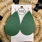 Large Green Teardrop Earrings Jewelry - Earrings ARTIFACTS JESSICA LYNCH