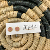 Leather Studs (5 colors) Jewelry - Earrings St. Peter Hardware