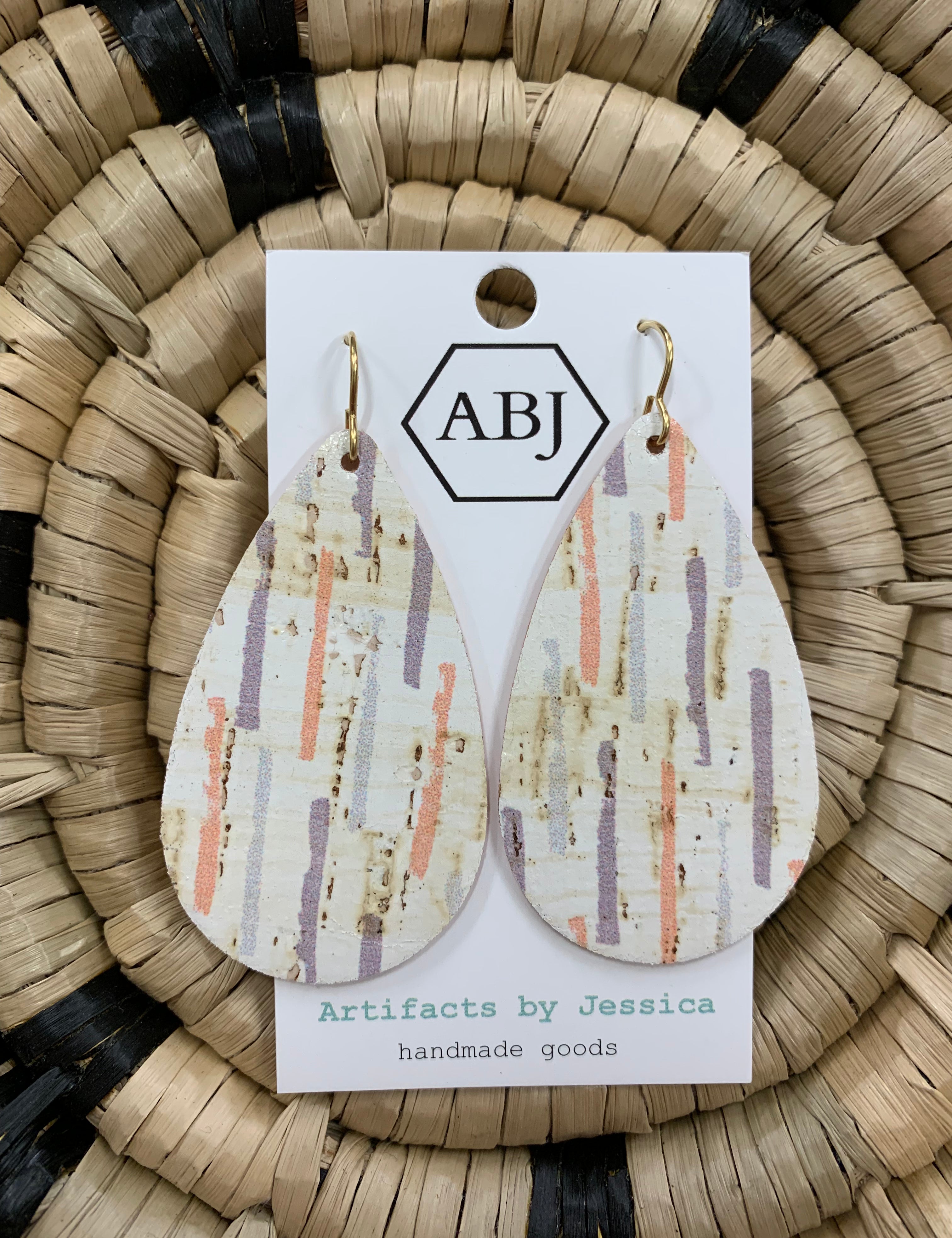 Spring Lines Teardrop Jewelry - Earrings ARTIFACTS JESSICA LYNCH
