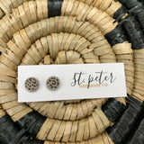 Leather Studs (5 colors) Jewelry - Earrings St. Peter Hardware