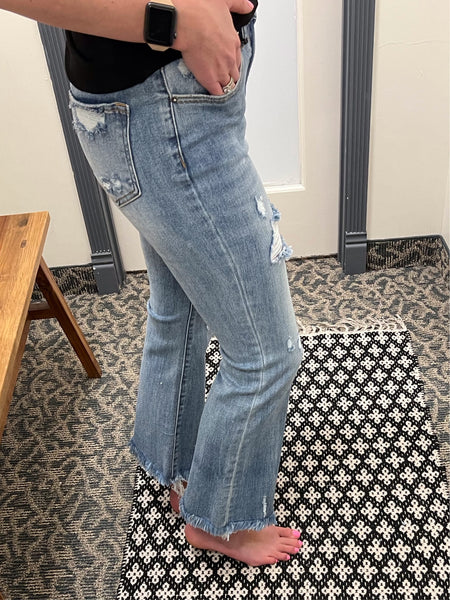 Aubree Ankle Flare Jeans (RISEN)