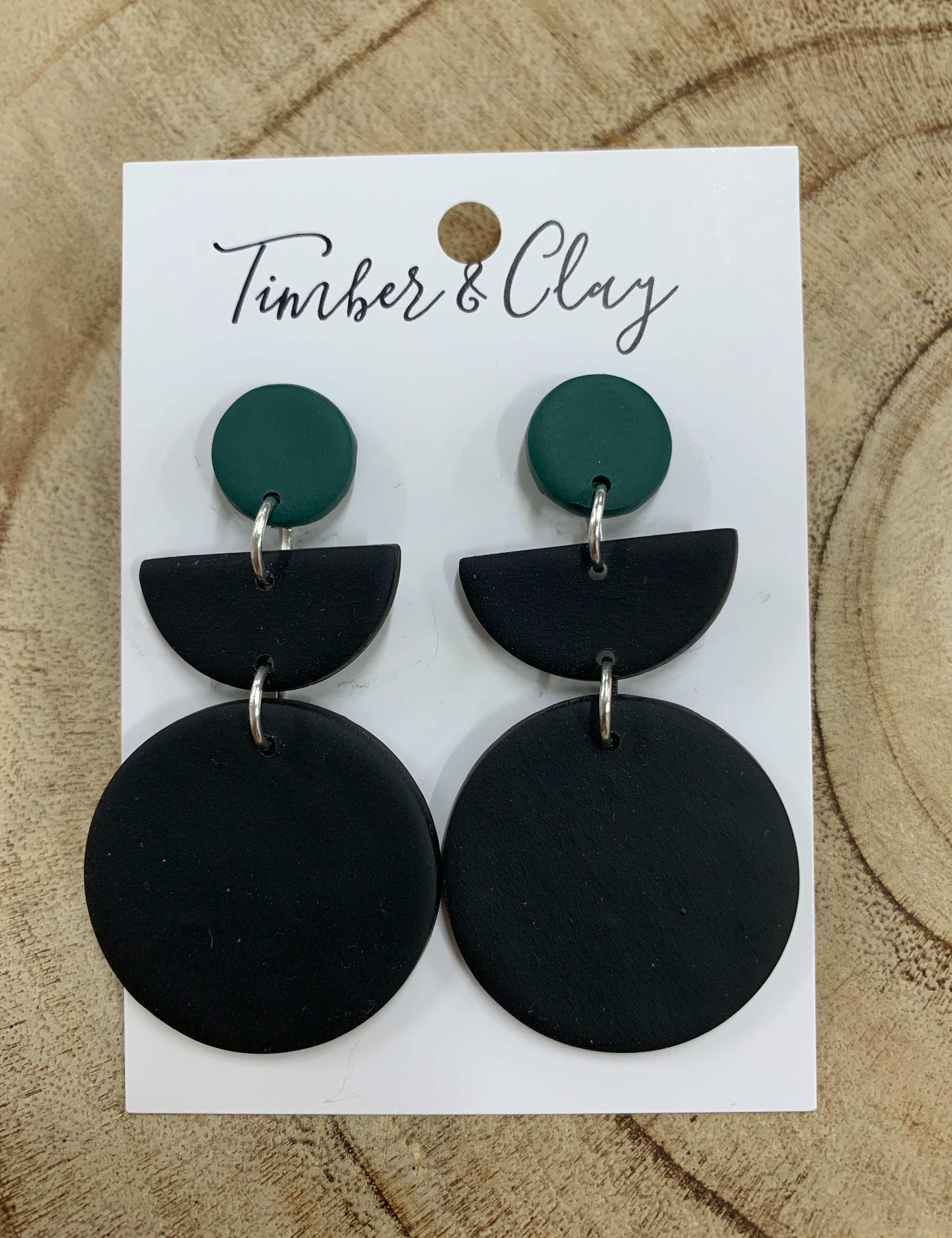FALL EARRINGS (5 STYLES) Jewelry - Earrings Timber & Clay BLACK/TURQUOISE