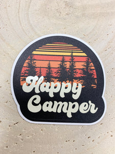 Happy Camper Vinyl Sticker