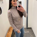 Worn Gold Hexagon Necklace Jewelry- Necklace WHAT'S HOT