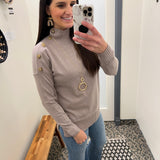 Worn Gold Hexagon Necklace Jewelry- Necklace WHAT'S HOT