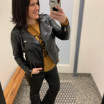 Black Maeve Vegan Moto Jacket (KUT) Outerwear- Jackets KUT FROM THE KLOTH