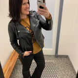 Black Maeve Vegan Moto Jacket (KUT) Outerwear- Jackets KUT FROM THE KLOTH
