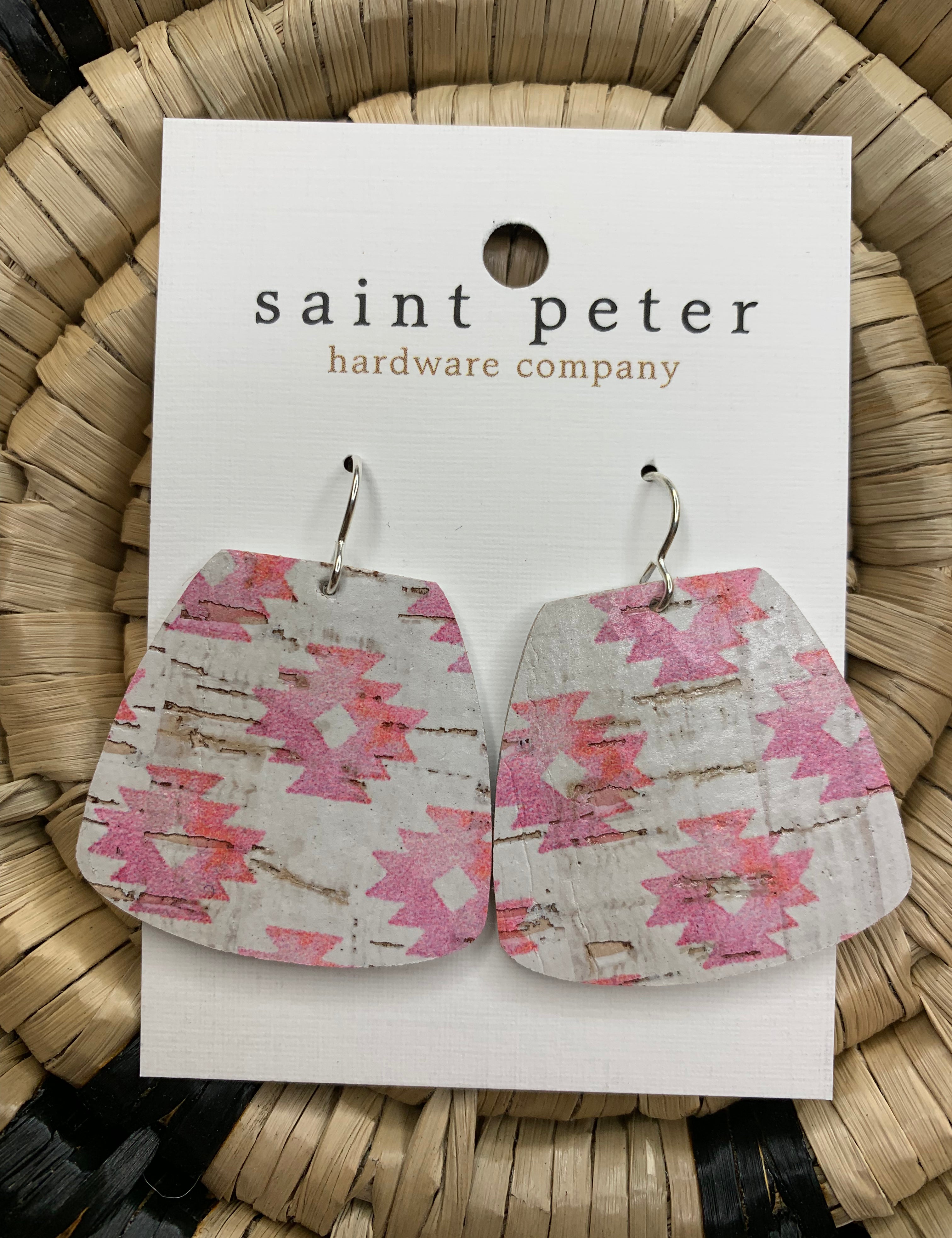 Eleana Pink Aztec Jewelry - Earrings St. Peter Hardware