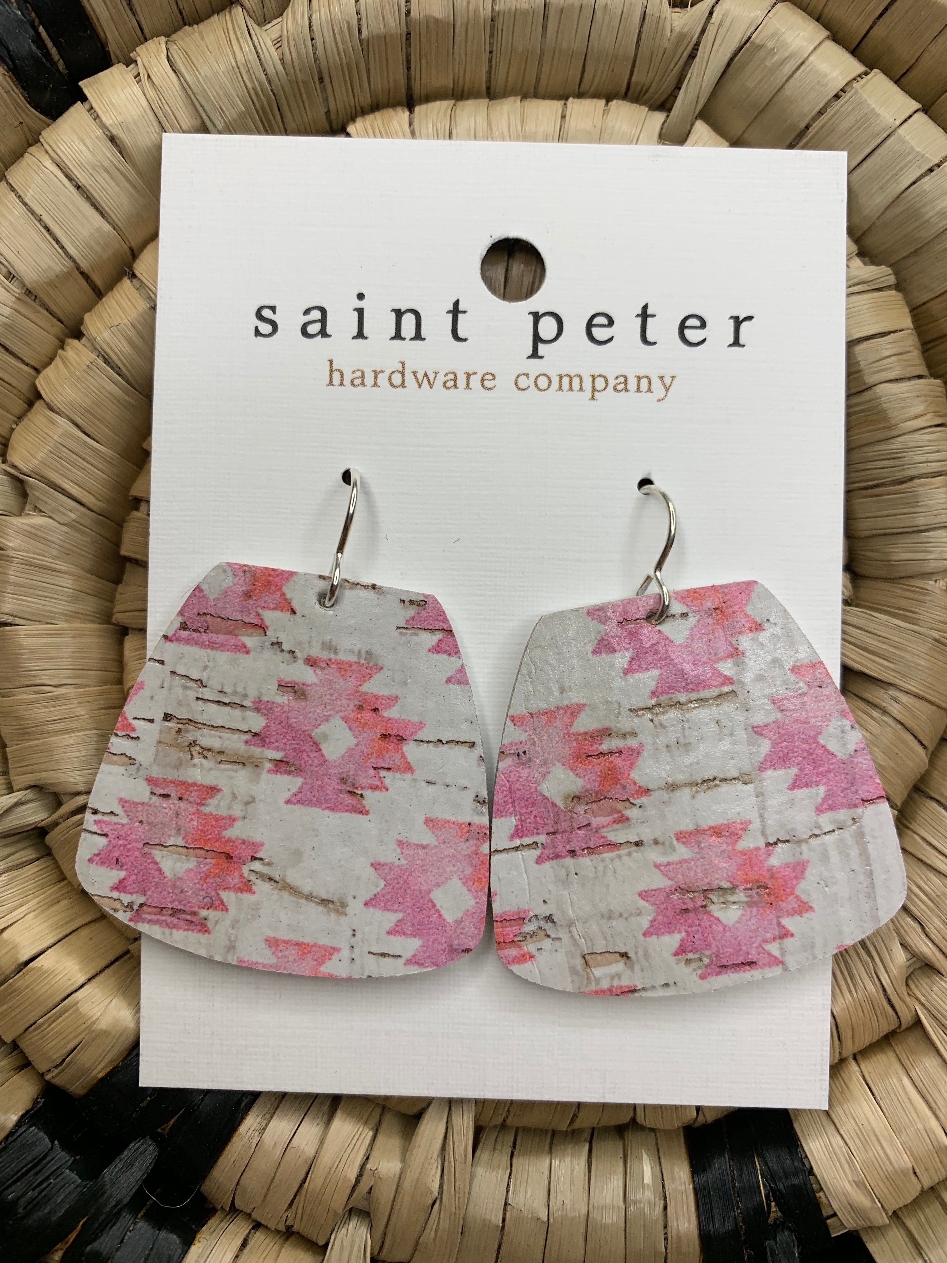 Eleana Pink Aztec Jewelry - Earrings St. Peter Hardware