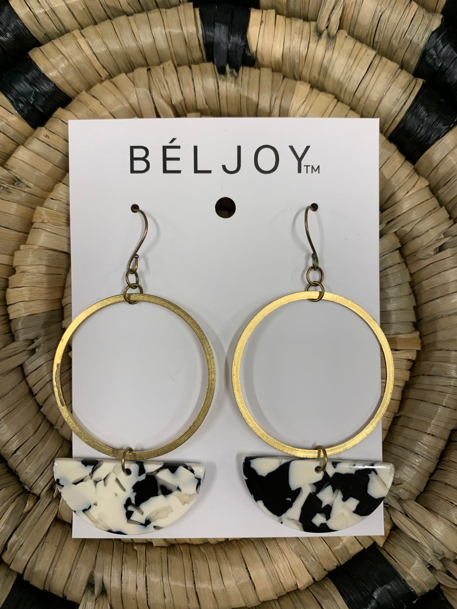 Black & White Etty Earrings