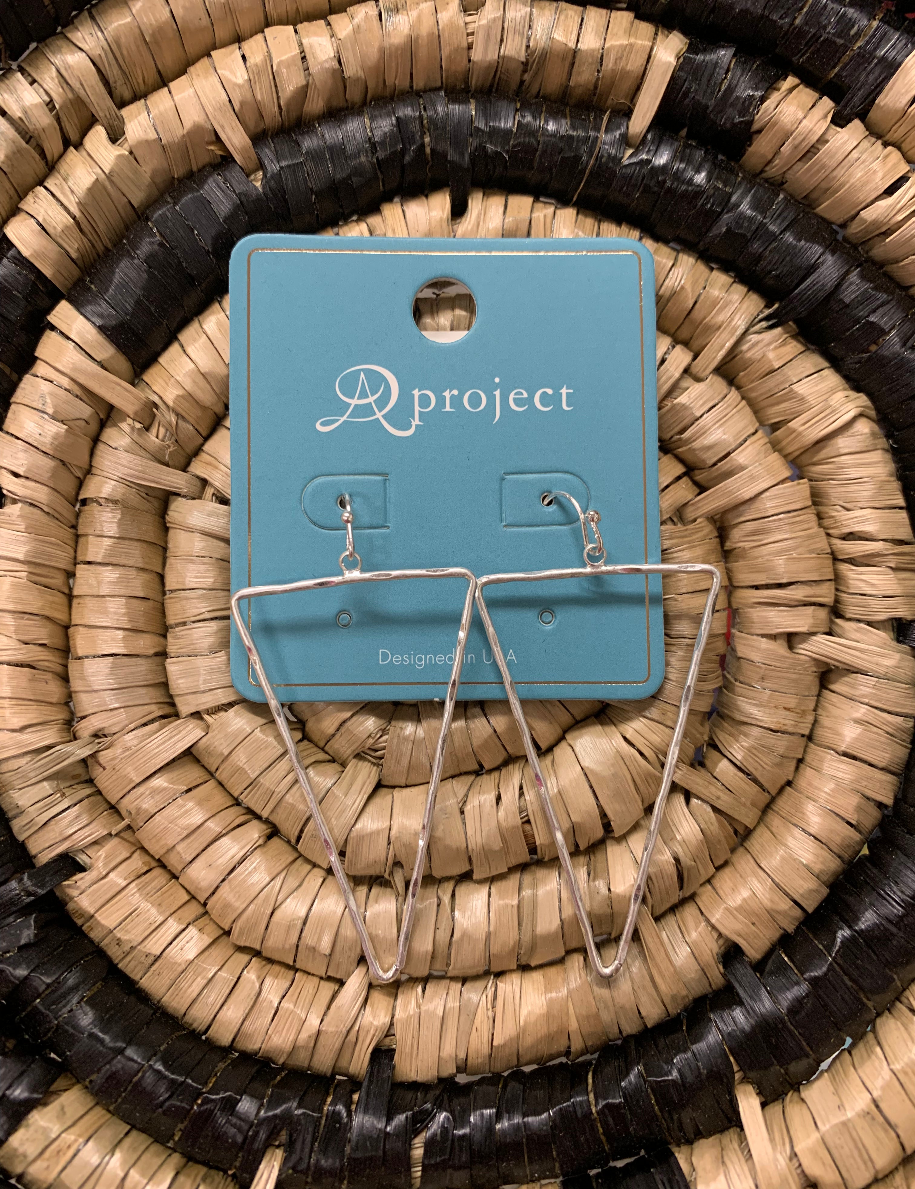 Silver Triangle Earrings Jewelry - Earrings WHAT'S HOT