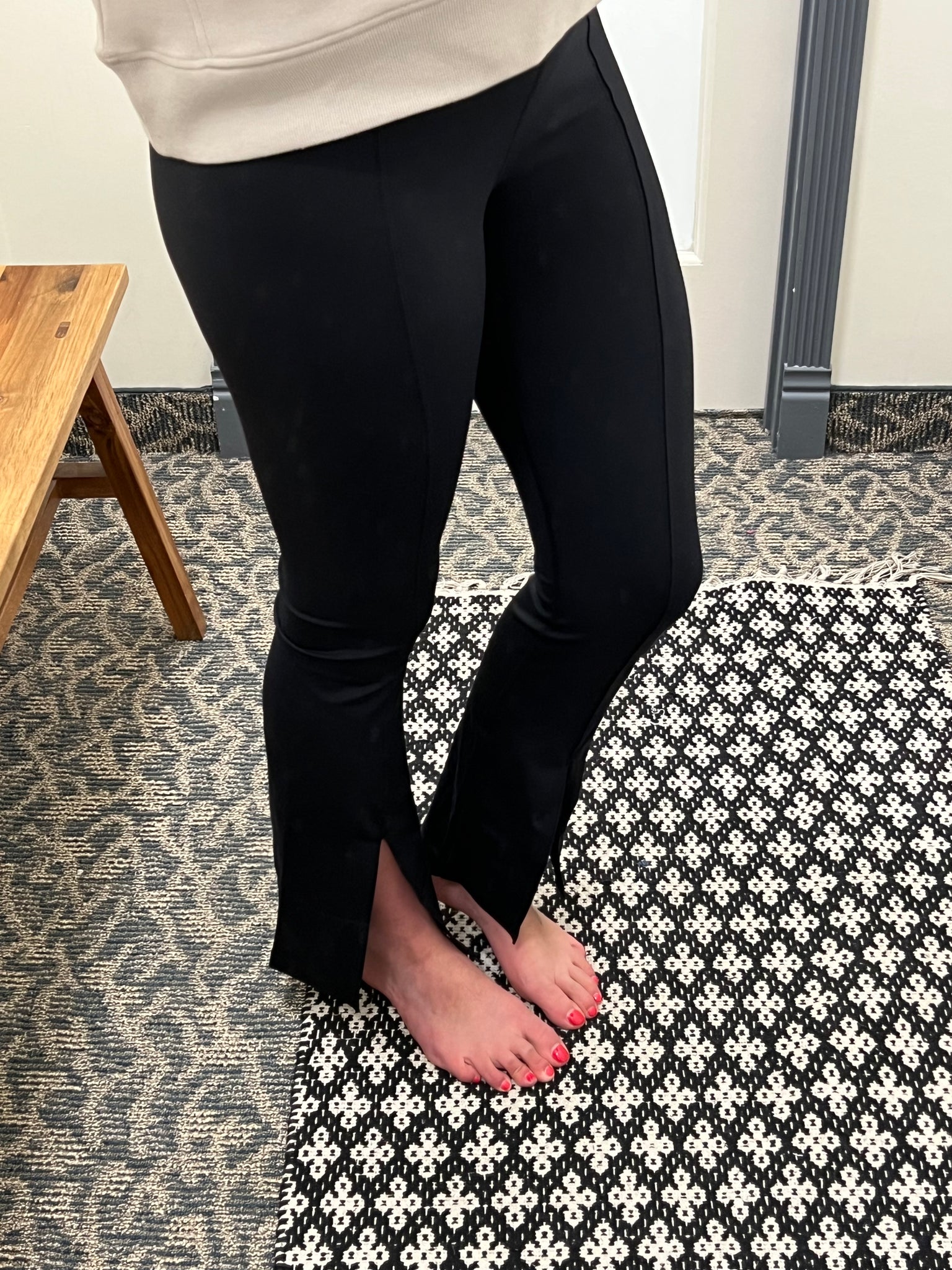 Venice Mid-Rise Leggings with Front Slits – Bluff Creek Boutique