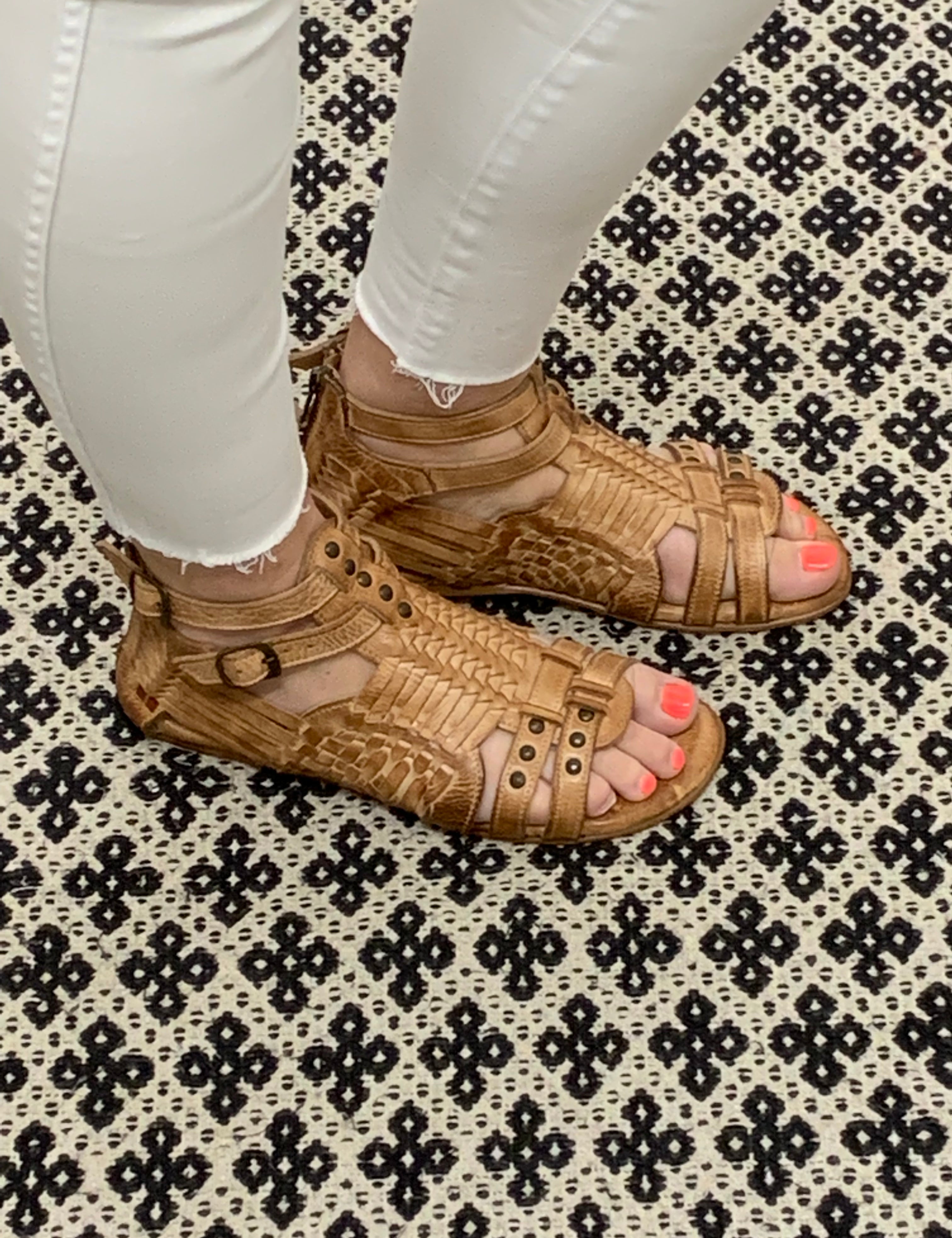 Claire Tan Sandal Shoes- Sandals BED STU