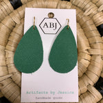 Small Green Teardrop Earrings Jewelry - Earrings ARTIFACTS JESSICA LYNCH