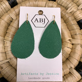 Small Green Teardrop Earrings Jewelry - Earrings ARTIFACTS JESSICA LYNCH