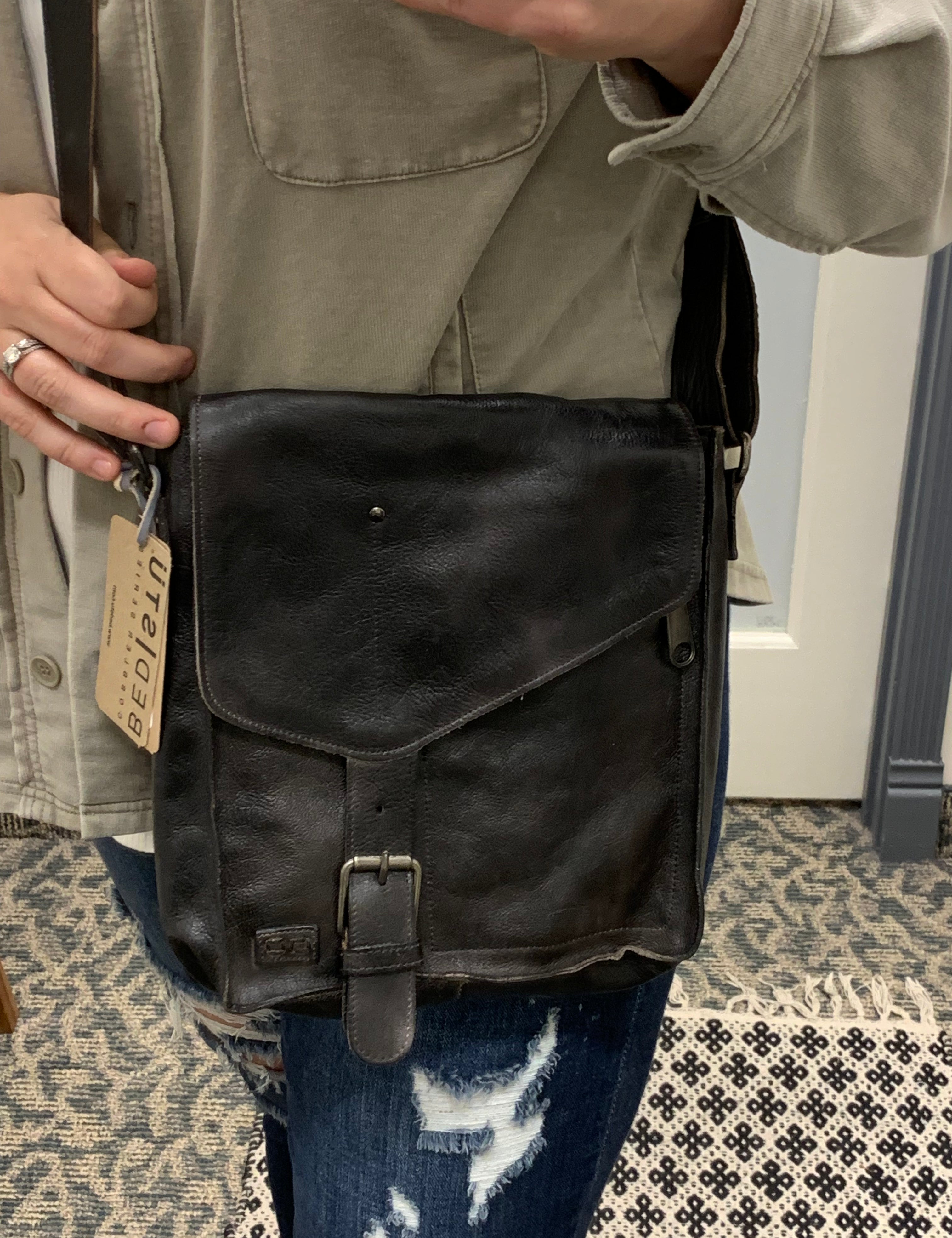 VENICE BEACH (Bed Stu) Bags- Purses BED STU black rustic