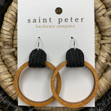 Wood Circle Earrings - Lg Jewelry - Earrings St. Peter Hardware
