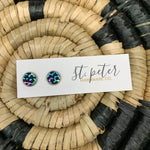 Leather Studs (5 colors) Jewelry - Earrings St. Peter Hardware