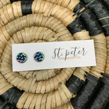 Leather Studs (5 colors) Jewelry - Earrings St. Peter Hardware