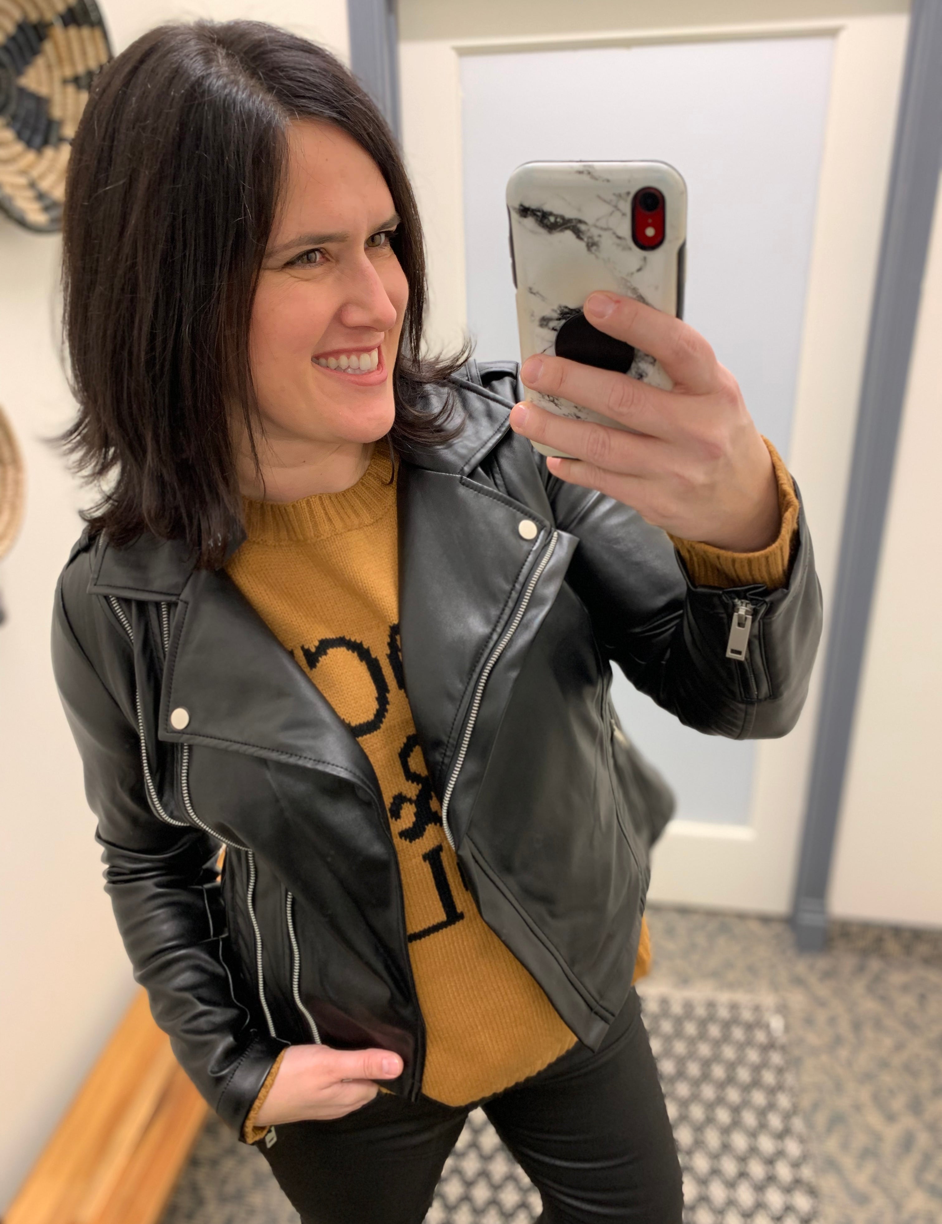 Black Maeve Vegan Moto Jacket (KUT) Outerwear- Jackets KUT FROM THE KLOTH