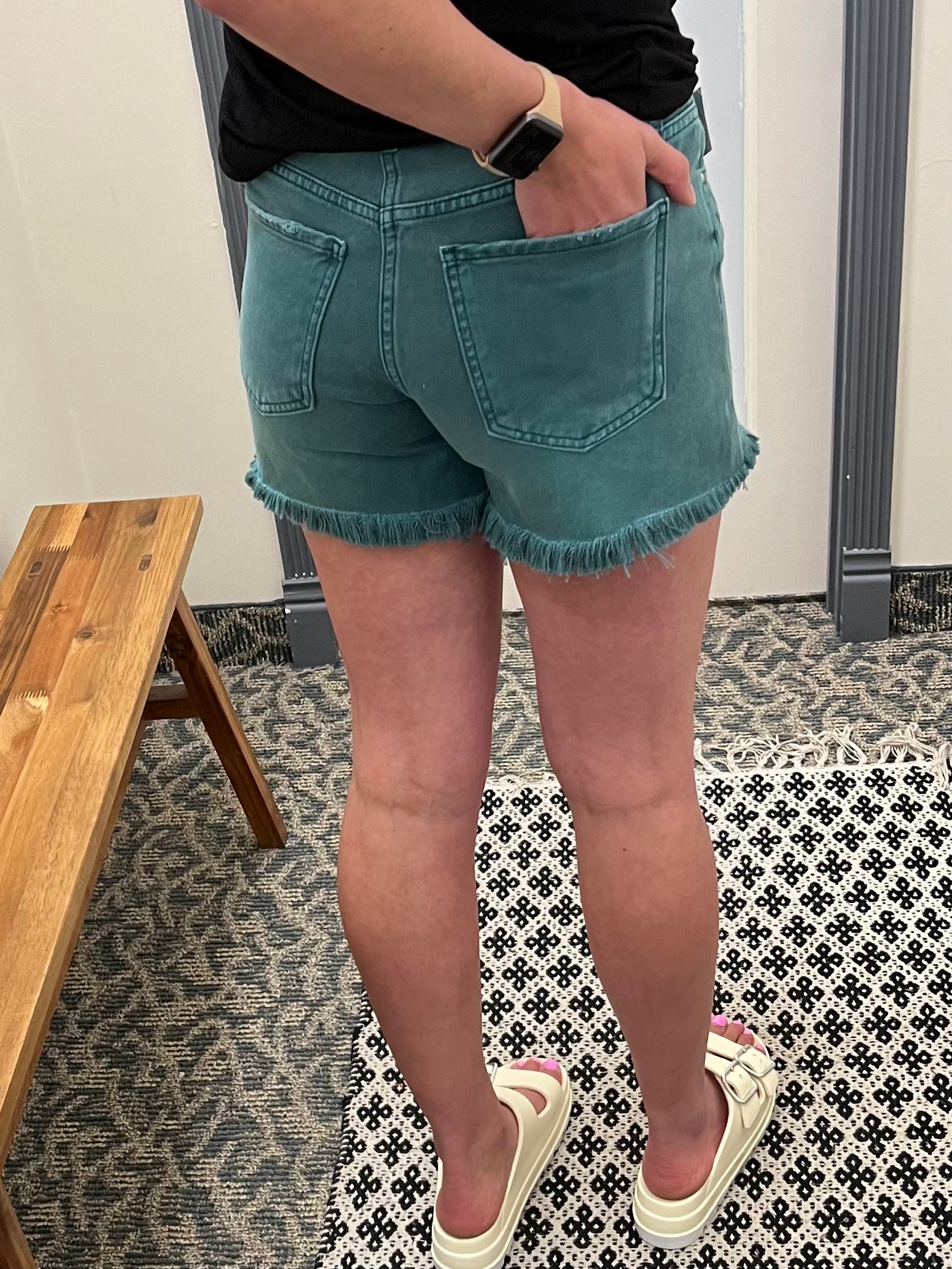 Turquoise Jane Shorts Bottoms - Shorts KUT FROM THE KLOTH
