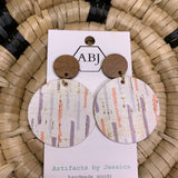 Lines Circle Earrings Jewelry - Earrings ARTIFACTS JESSICA LYNCH