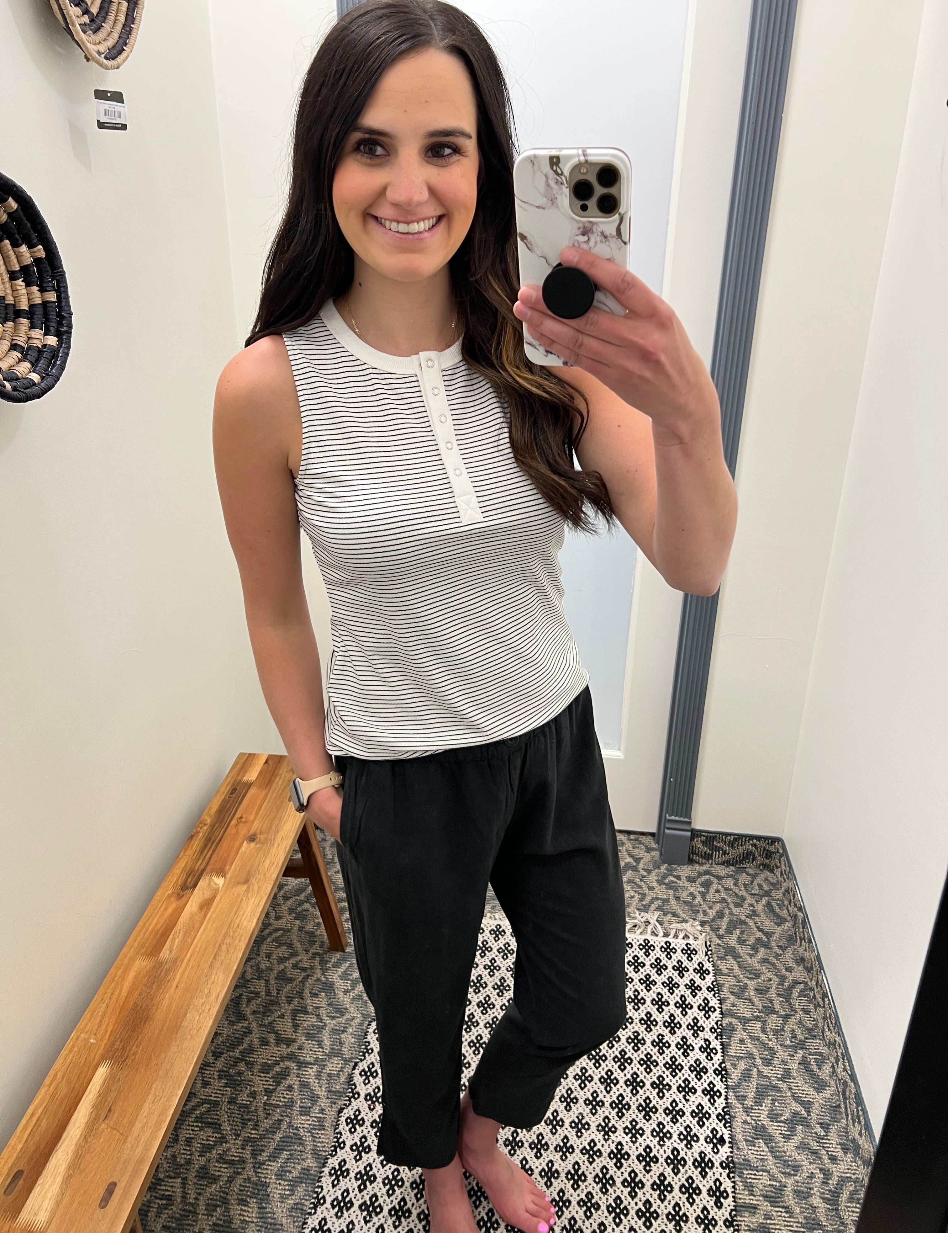 Black Boardwalk Pants Bottom- Pants THREAD & SUPPLY